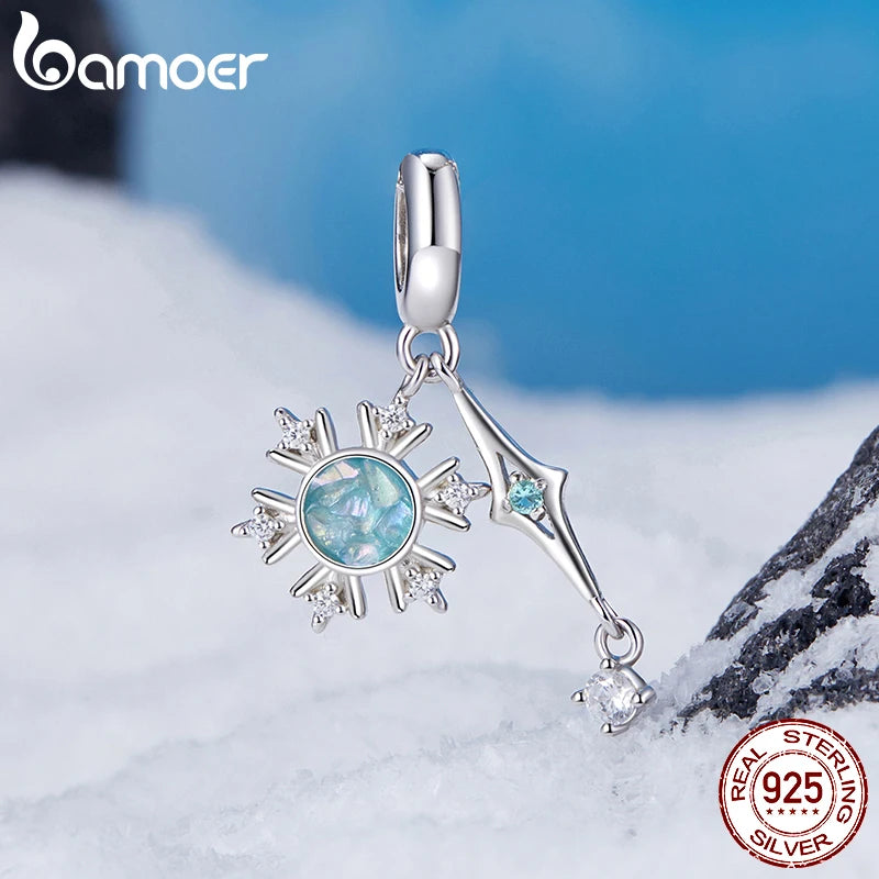 ✨ 925 Silver Winter Charms – ❄️ Snowflake & 🦋 Butterfly | Pandora-Style Bracelet Compatible