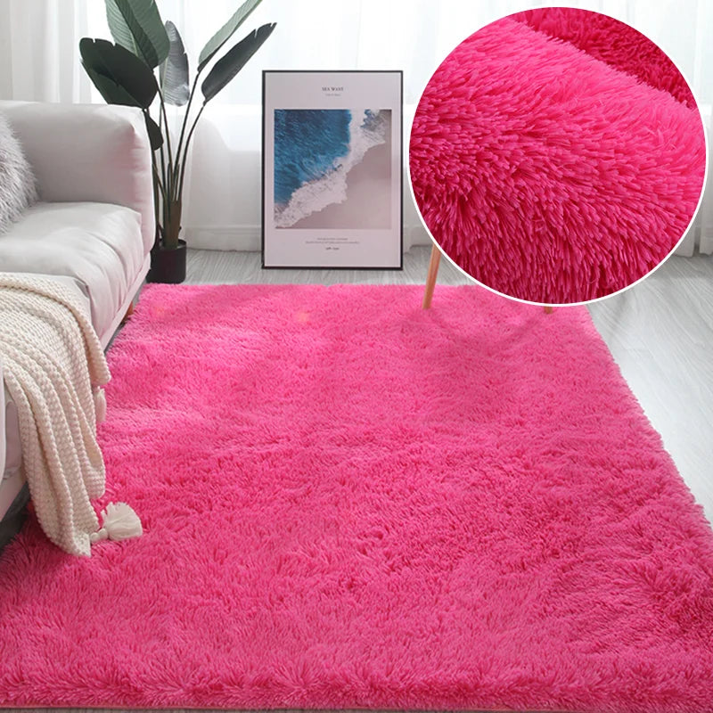 RainbowCloud Plush Rug – Ultra-Soft, Vibrant & Cozy Home Comfort