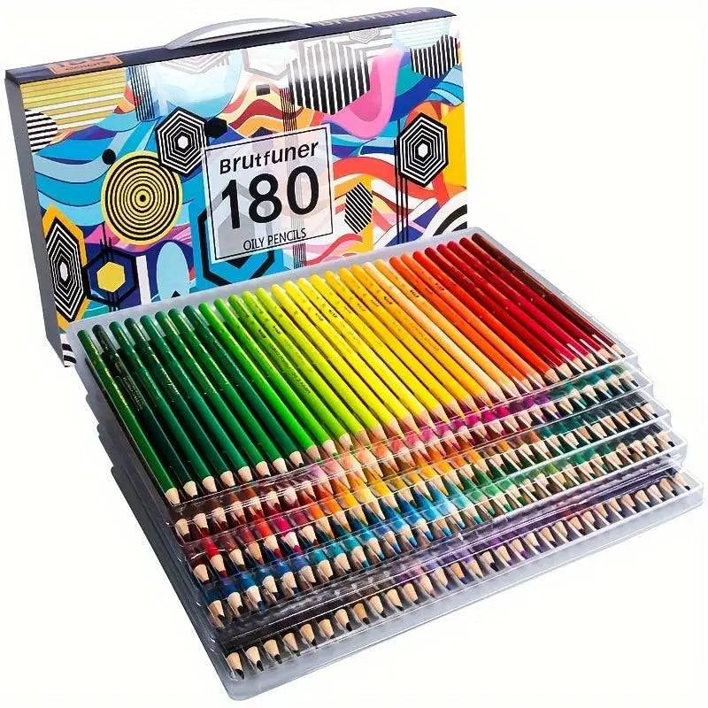 🎨🖍️✨ Brutfuner Premium Oil-based Colored Pencil Set – Vibrant, Safe & Precise!