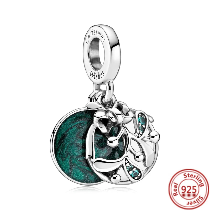 ✨ 925 Silver Winter Charms – ❄️ Snowflake, 🌸 Pansy Flower & 🦋 Blue Butterfly | Pandora-Style Bracelet Compatible