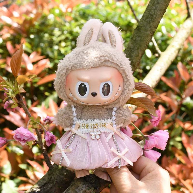 Labubu Spring Summer Dress – Fashion Clothes for 17cm Labubu Dolls
