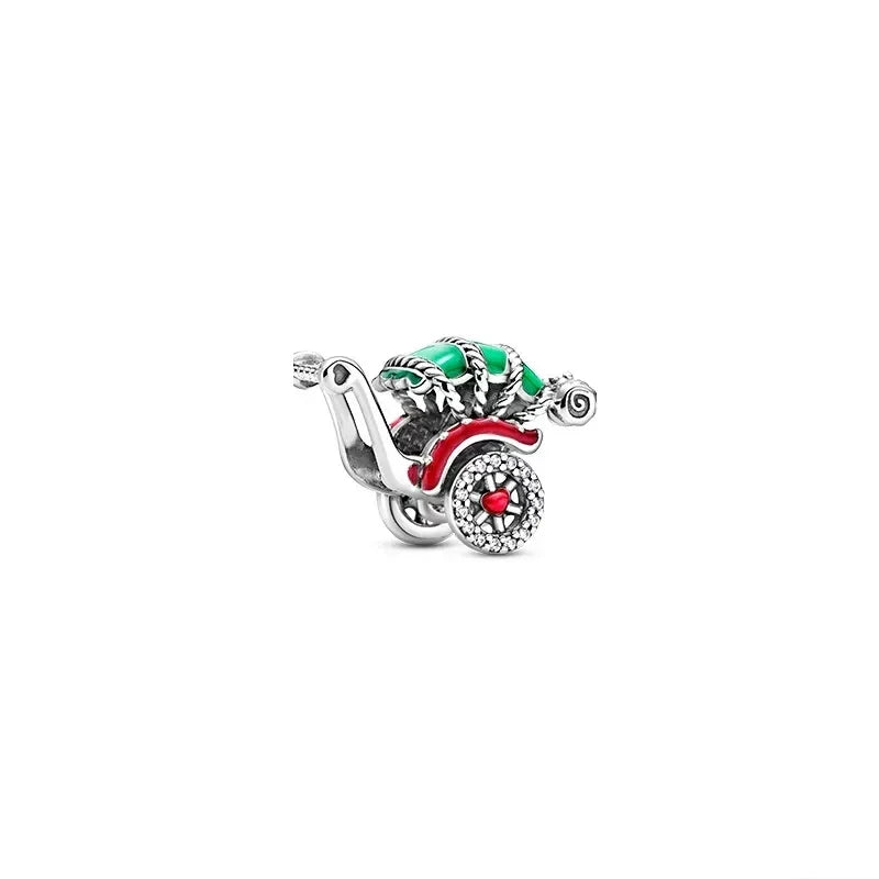 ✨ 925 Silver Christmas Charms – 🍪 Gingerbread, 🦌 Elk & ⛄ Snowman | Pandora-Style Bracelet Compatible