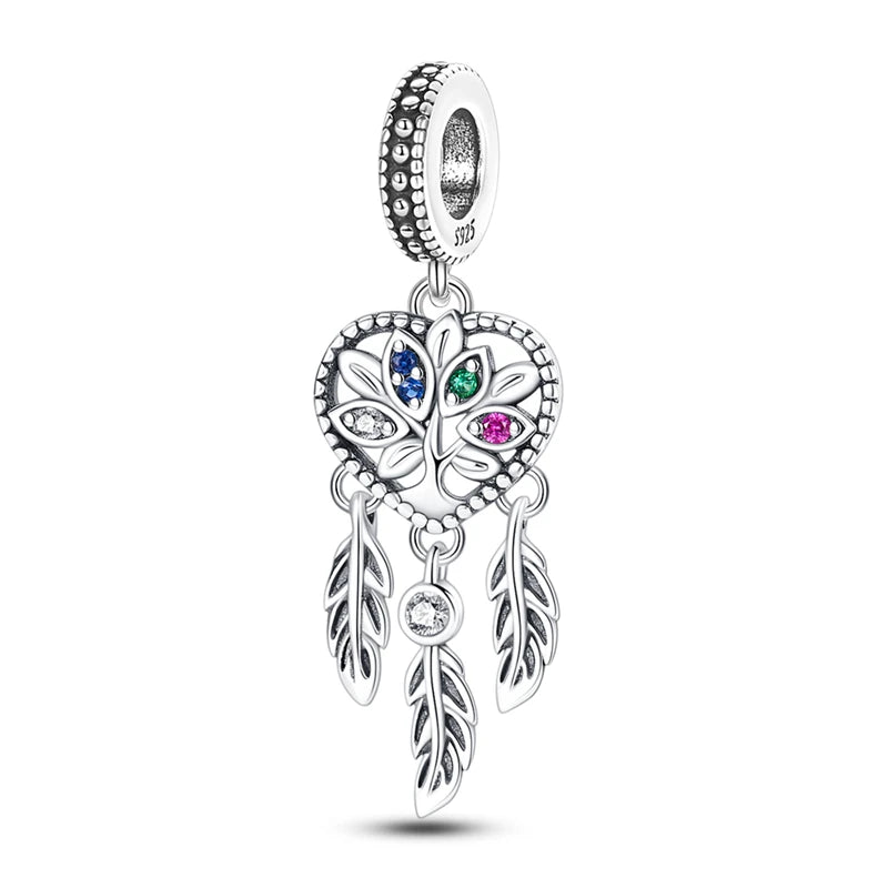 ✨ 925 Silver Ocean Charms – 🐙 Octopus, 🐢 Sea Turtle, 🐬 Dolphin & 💧 Blue Zircon | Pandora-Style Bracelet Compatible