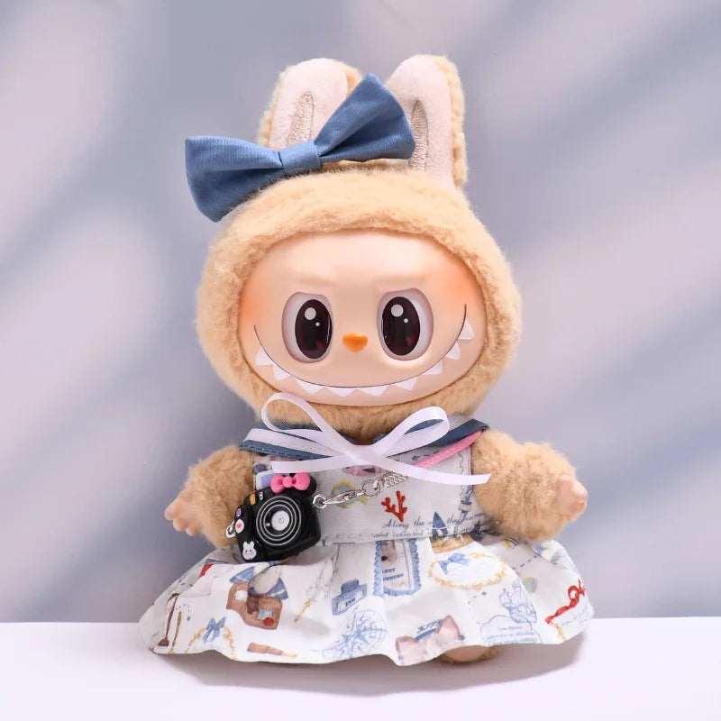 Labubu Spring Summer Dress – Fashion Clothes for 17cm Labubu Dolls