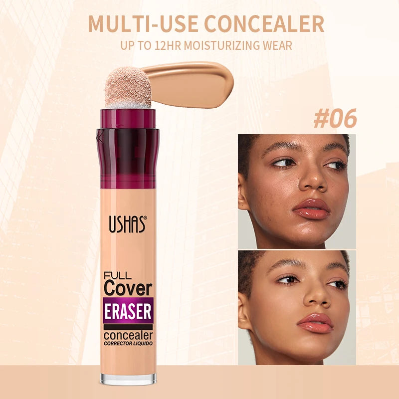 ✨ 12 Color Liquid Concealer 🎨 Moisturizing Rotating Sponge Head 🌀 Long-Lasting Lightweight Multi-Use Foundation Stone's Store