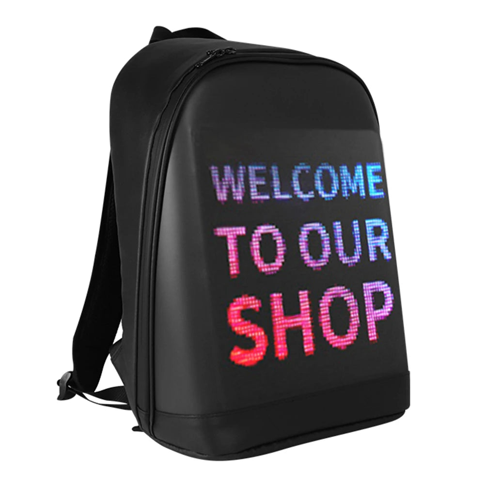 LED Display Screen Backpack – Smart Wireless Advertising Billboard Bag