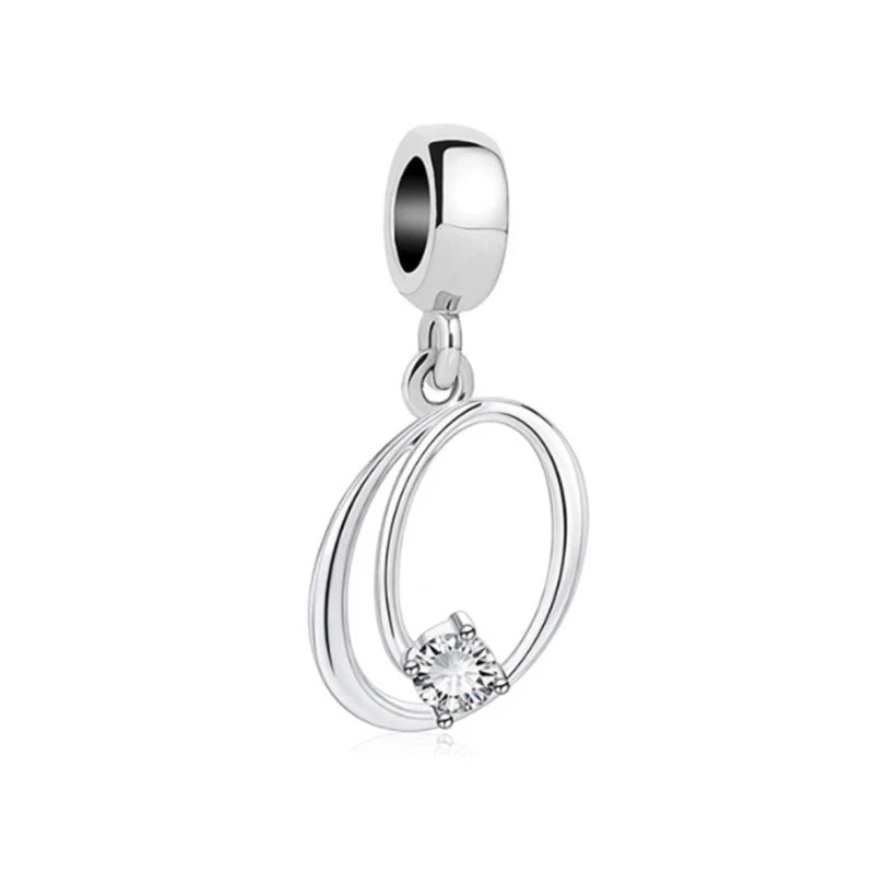 ✨ 925 Silver Alphabet Charms – 🔤 26 Letter Dangle Beads | Pandora-Style Bracelet Compatible