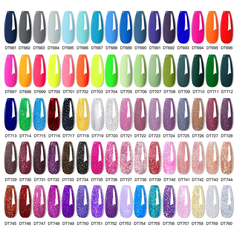 20-Piece HEMA-Free Gel Nail Polish Set – All-Season Long-Lasting UV/LED Soak-Off Kit for DIY Manicure & Nail Art