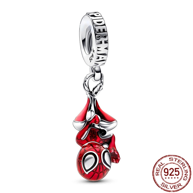 ✨ 925 Silver Marvel Charms – 🕷️ Deadpool & 🐺 Wolverine | Pandora-Style Bracelet Compatible