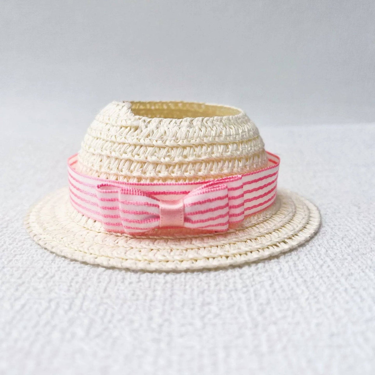 Labubu Summer Elegant Straw Hat – 15/17cm Hawaiian Doll Accessory