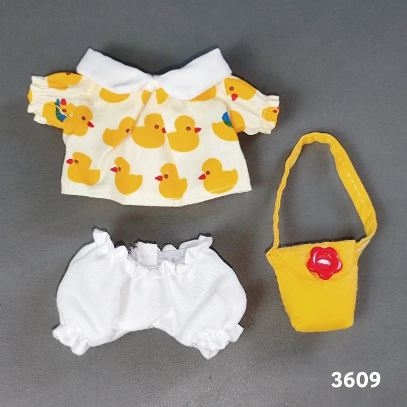 Labubu 17cm Fashion Hoodie – Cute Doll Clothes & Accessories