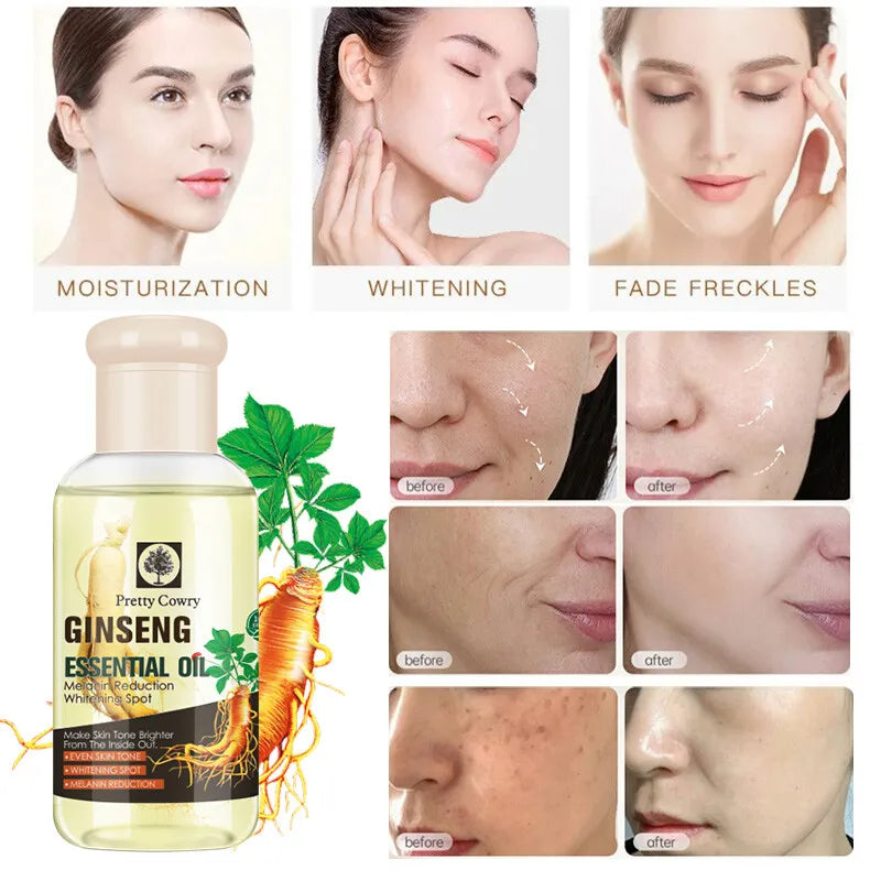 🌿 75ml Ginseng Face Oil – Lightweight, Hydrating & Firming for All Skin Types