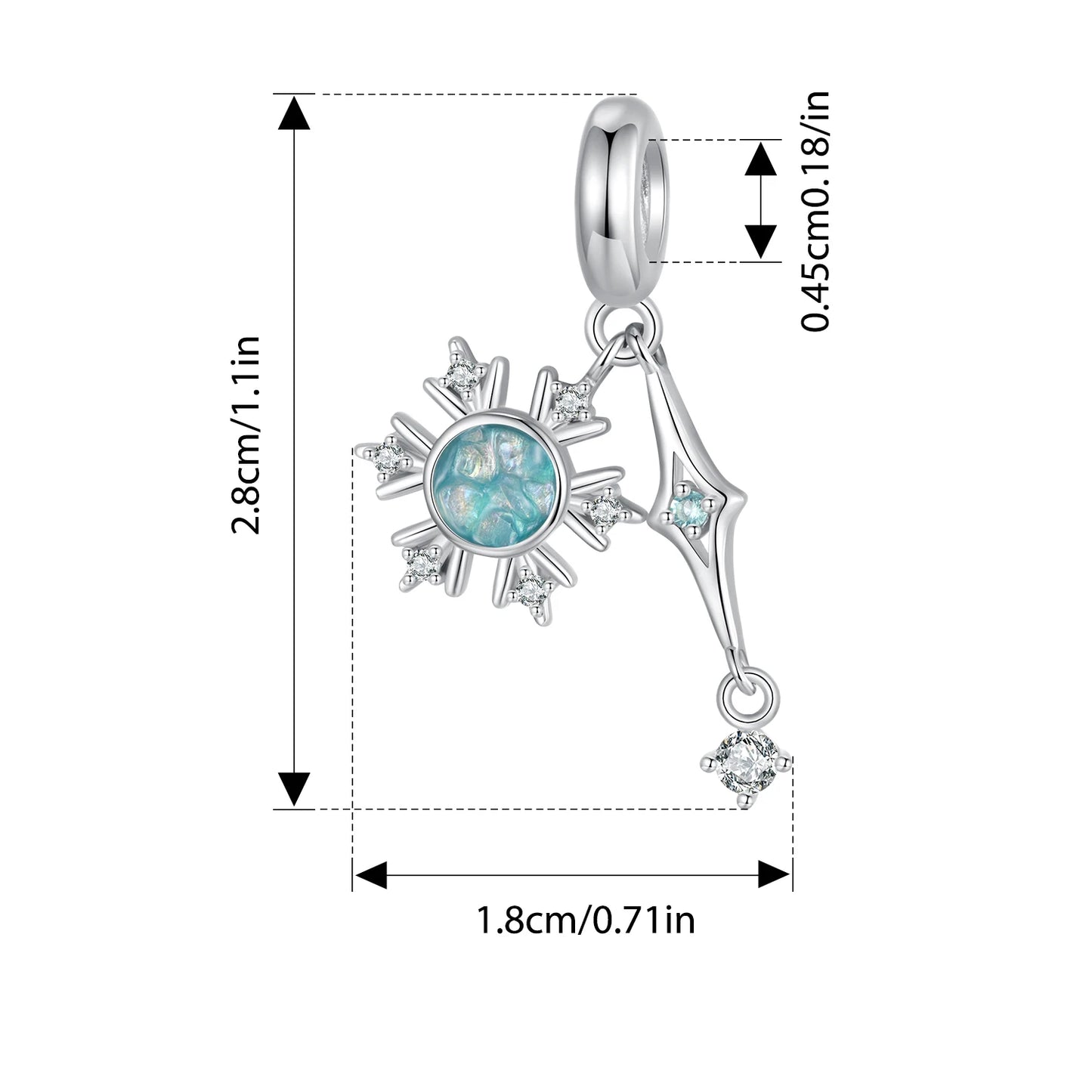 ✨ 925 Silver Winter Charms – ❄️ Snowflake & 🦋 Butterfly | Pandora-Style Bracelet Compatible
