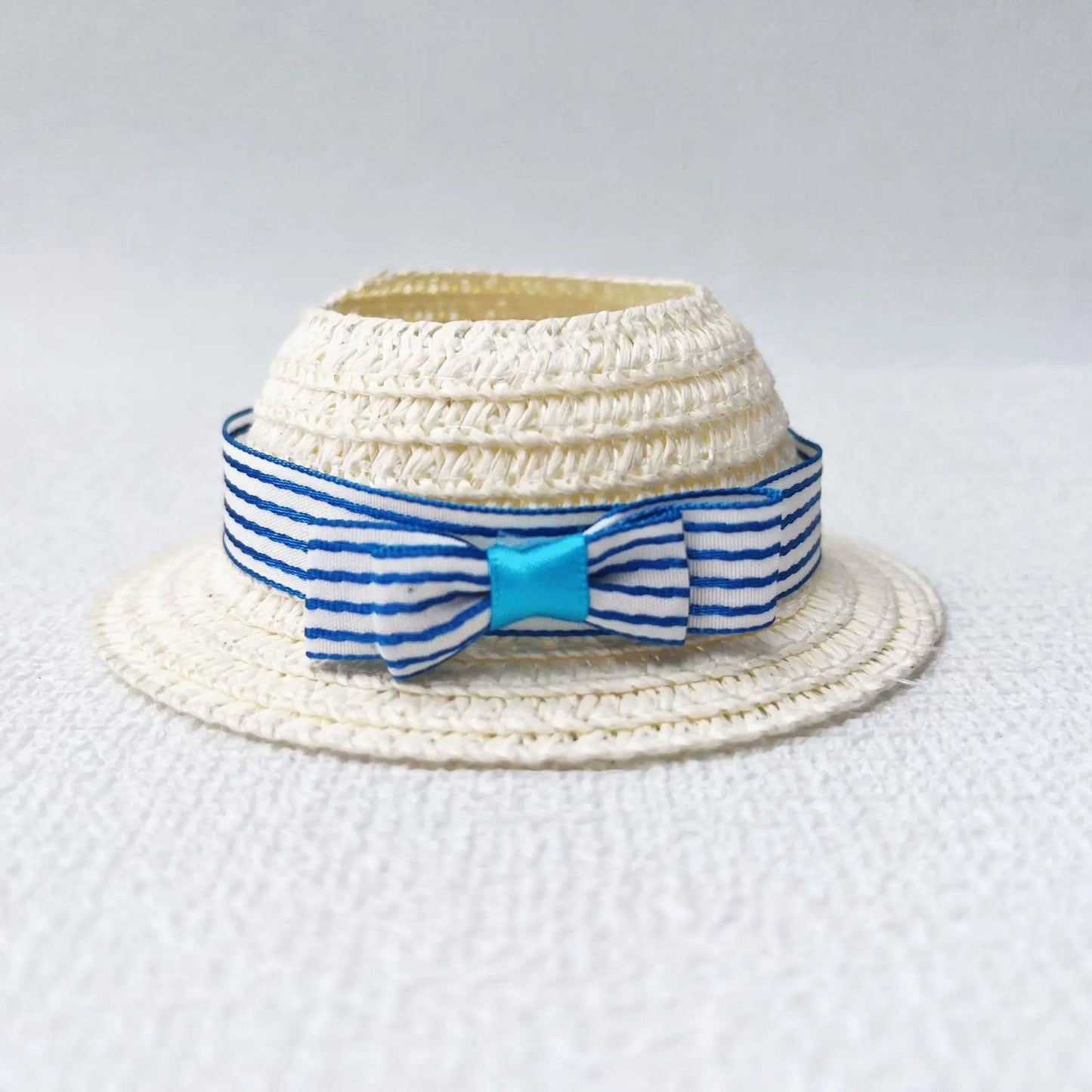 Labubu Summer Elegant Straw Hat – 15/17cm Hawaiian Doll Accessory