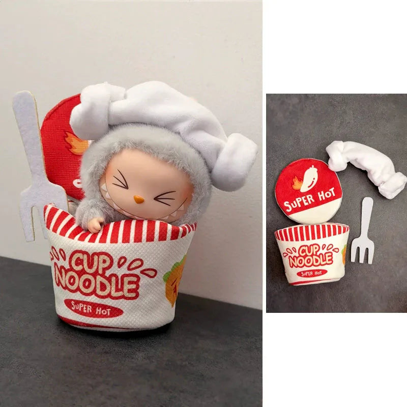 Labubu Wacky Mart Doll Costume – Cockroach & Fried Shrimp Outfits