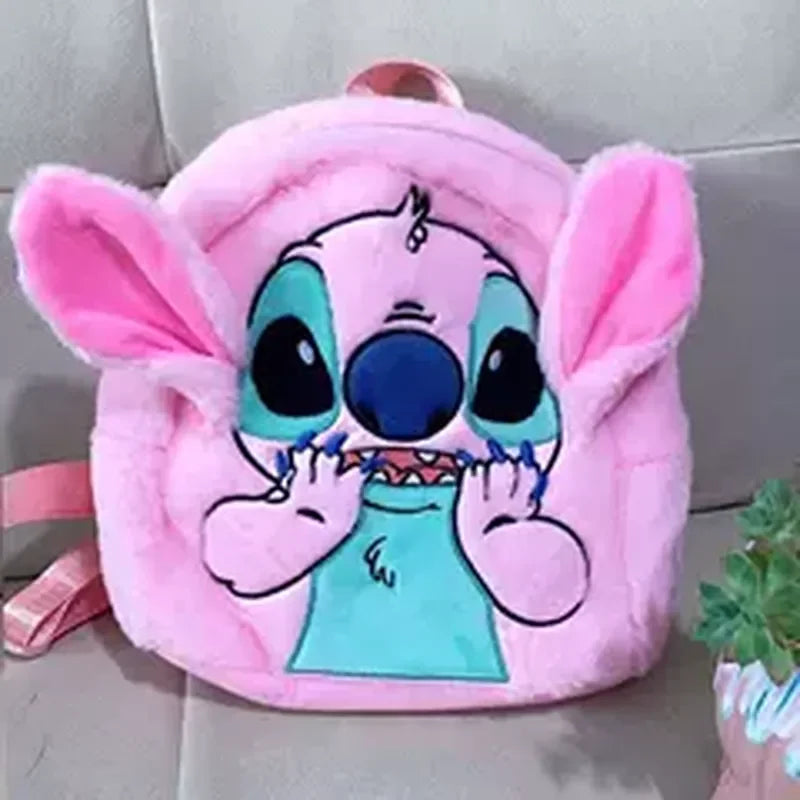Disney New Stitch Plush Backpack – 3D Cartoon Mini Backpack for Women & Kids, Large Capacity