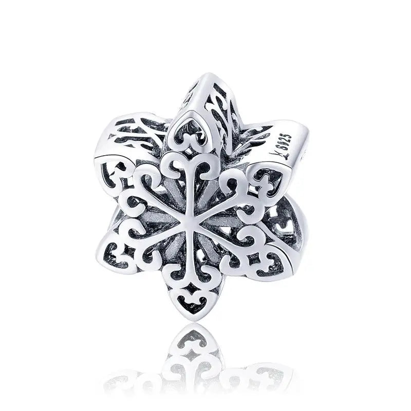 ✨ 925 Silver Winter Charms – ❄️ Snowflake & 🦋 Butterfly | Pandora-Style Bracelet Compatible
