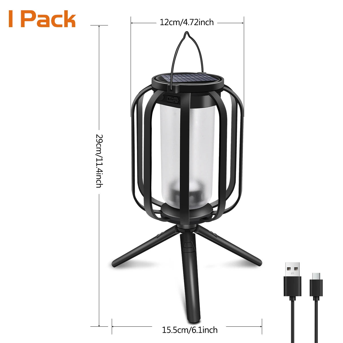 🔥 Flickering Firelight Lantern ✨🌧️ Wireless & Weatherproof Magic for Outdoors! 🌲🏕️ kiwong solar light Store