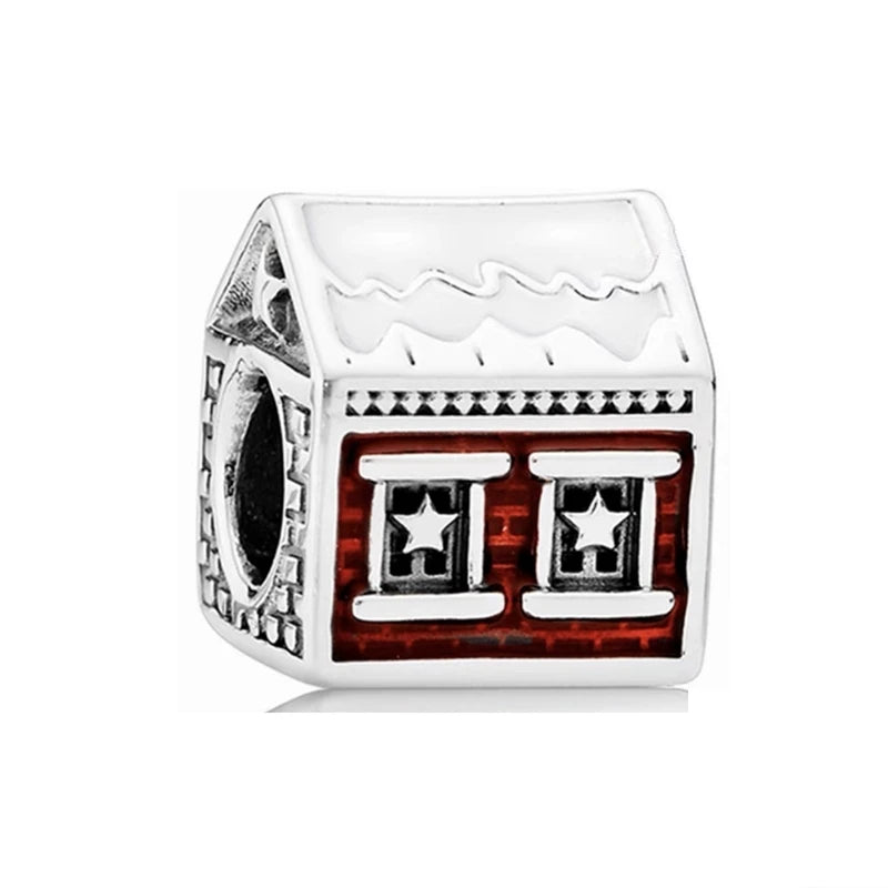✨ 925 Silver Christmas Charms – 🍪 Gingerbread, 🦌 Elk & ⛄ Snowman | Pandora-Style Bracelet Compatible