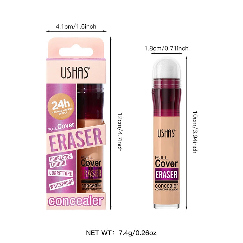 ✨ 12 Color Liquid Concealer 🎨 Moisturizing Rotating Sponge Head 🌀 Long-Lasting Lightweight Multi-Use Foundation Stone's Store