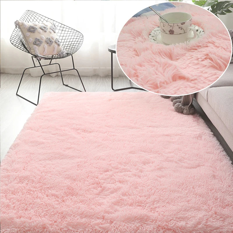 RainbowCloud Plush Rug – Ultra-Soft, Vibrant & Cozy Home Comfort