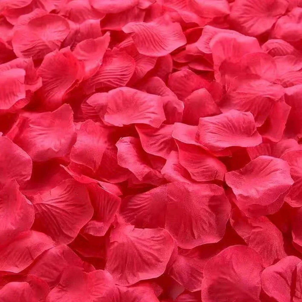 🌹 100/500/1000/5000/10000 db műrózsaszirom – selyemvirág-dekoráció esküvőkre és Valentin-napra 💐