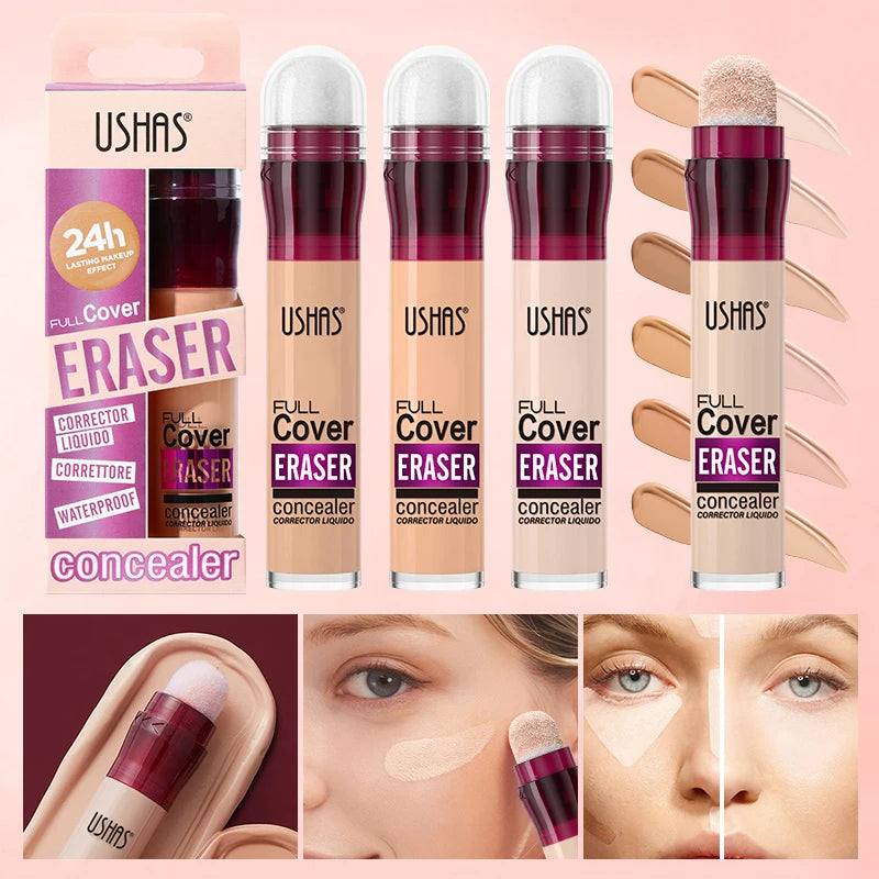 ✨ 12 Color Liquid Concealer 🎨 Moisturizing Rotating Sponge Head 🌀 Long-Lasting Lightweight Multi-Use Foundation Stone's Store