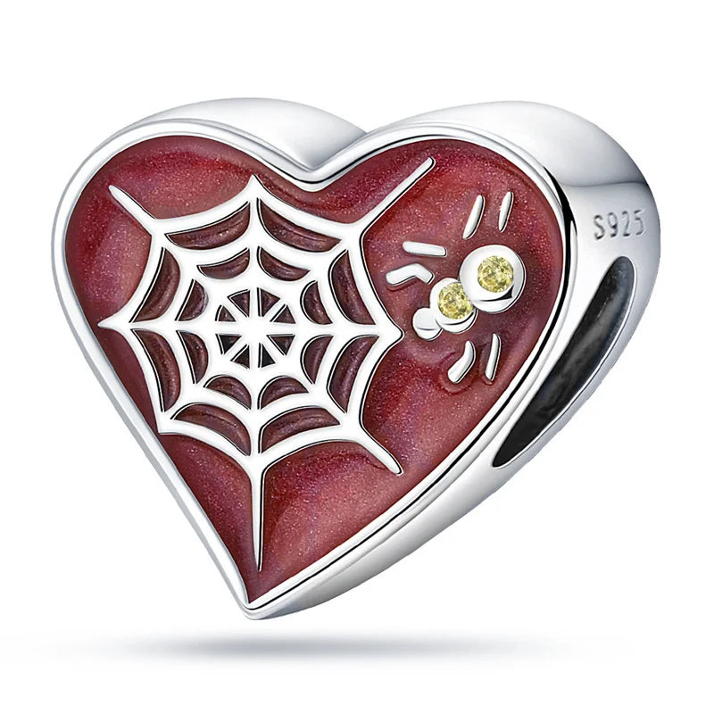 ✨ 925 Sterling Silver Halloween Charms – 🧙♀️ Witch, 💀 Skeleton, 👻 Ghost & 🎃 Pumpkin | Pandora-Style Bracelet Compatible