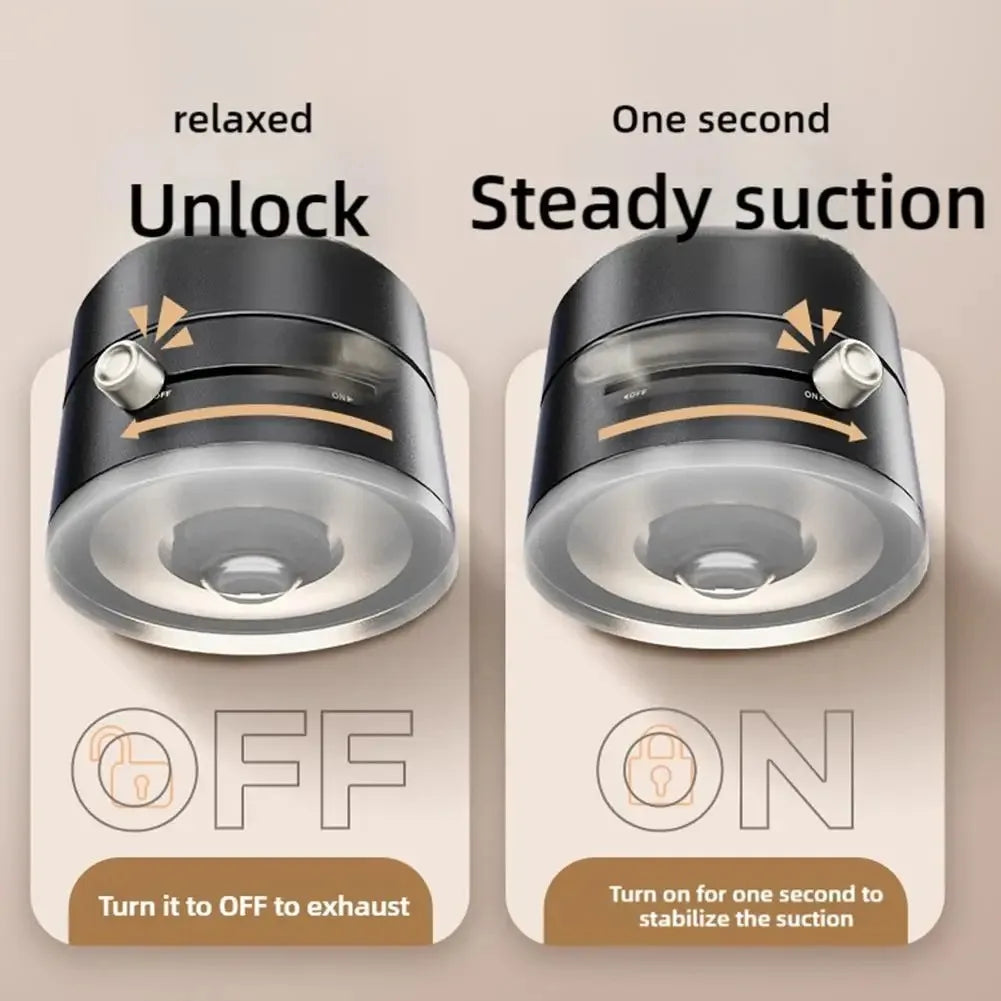 Stick & Fold Portable Vacuum Magnetic Phone Holder – Hands-Free, Ultra-Strong, Adjustable