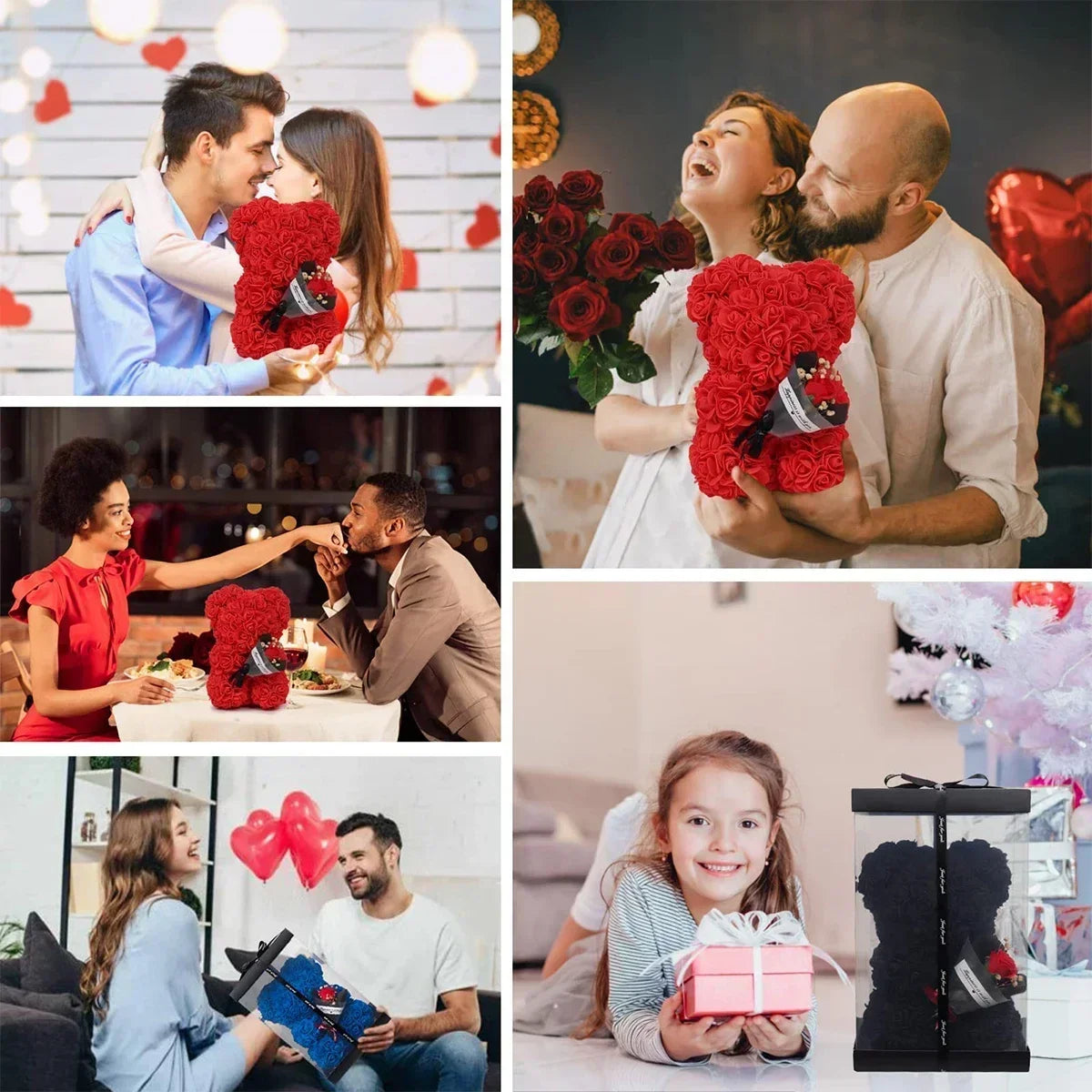 🌹 Rózsa színű plüssmackó művirág – Romantikus évfordulós, Valentin-napi és születésnapi ajándék hölgyeknek 🎁