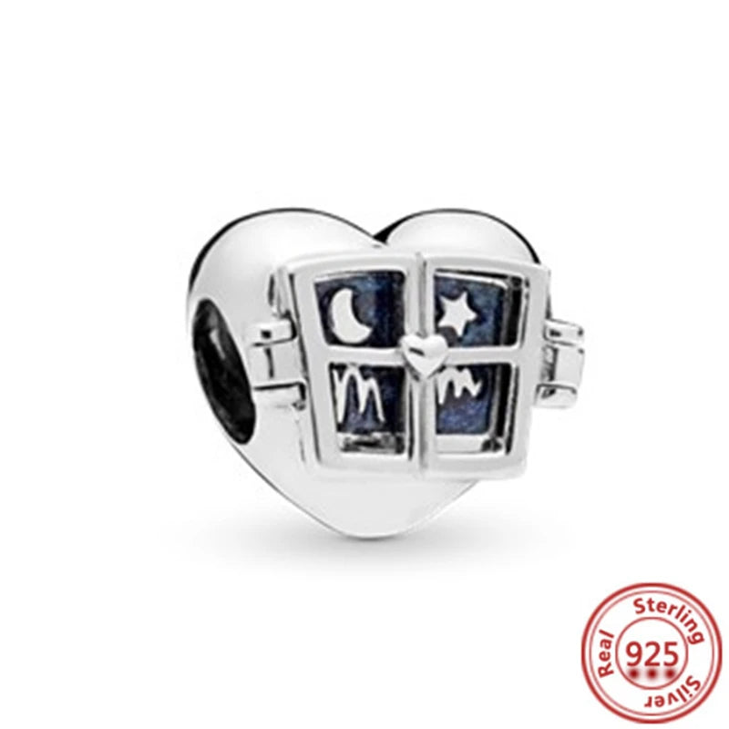 ✨ 925 Silver Winter Charms – ❄️ Snowflake, 🌸 Pansy Flower & 🦋 Blue Butterfly | Pandora-Style Bracelet Compatible