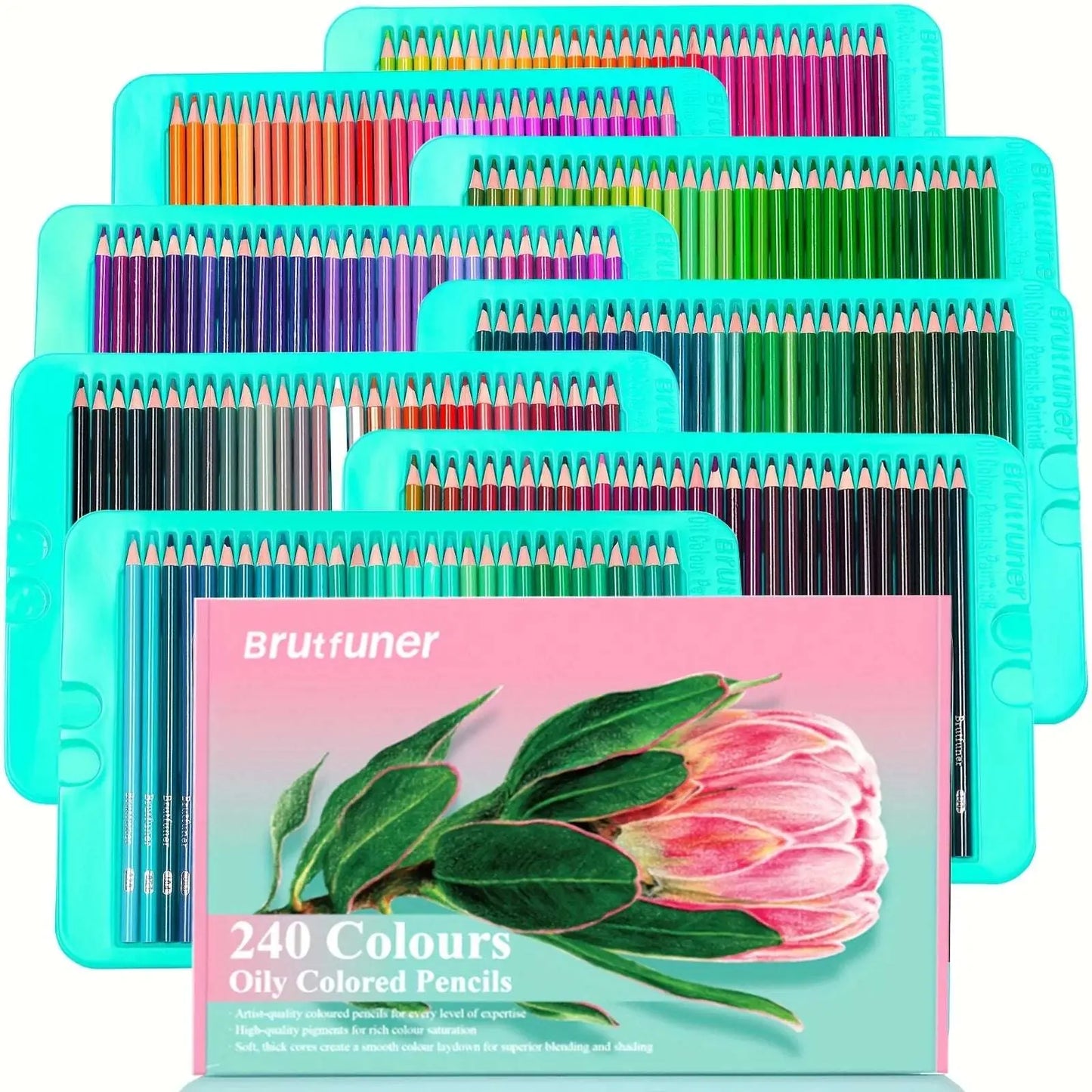 🎨🖍️✨ Brutfuner 300-Piece Oil-Based Colored Pencil Set – Ultimate Drawing & Doodling Kit!