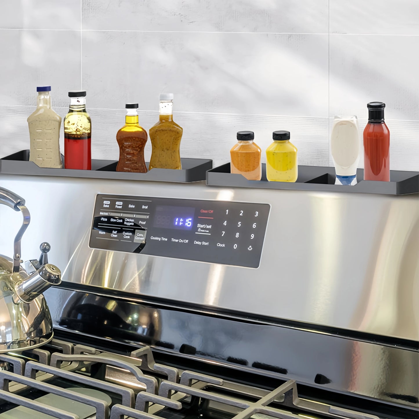 🧲 Space-Saving Magnetic Rack – Kitchen Organizer for Spices, Utensils, and More 🍳