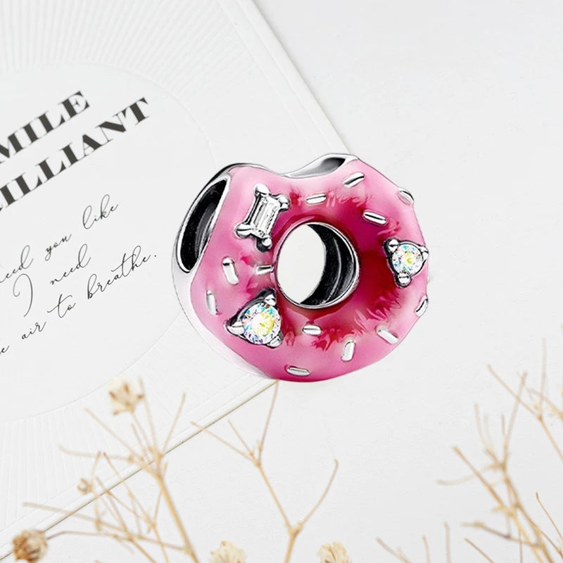 ✨ 925 Silver DIY Charms – 🎈 Hot Air Balloon, 💖 Mother & Daughter Hearts, 💗 Pink Murano Glass | Pandora-Style Bracelet Compatible