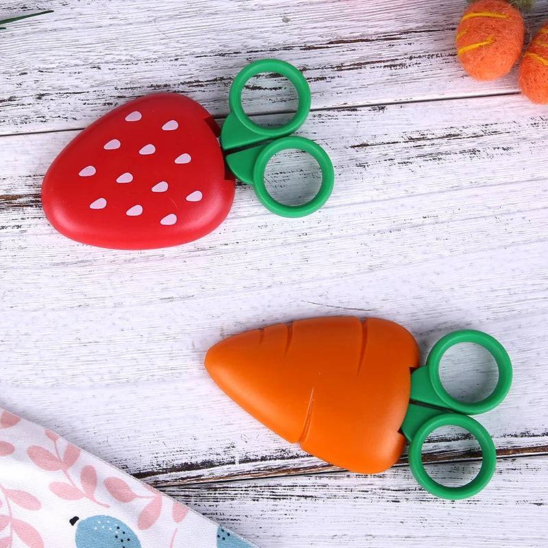 📏✂️🍉 Fruit-Shaped Kids Safety Scissors – Fun & Safe for DIY Crafts!