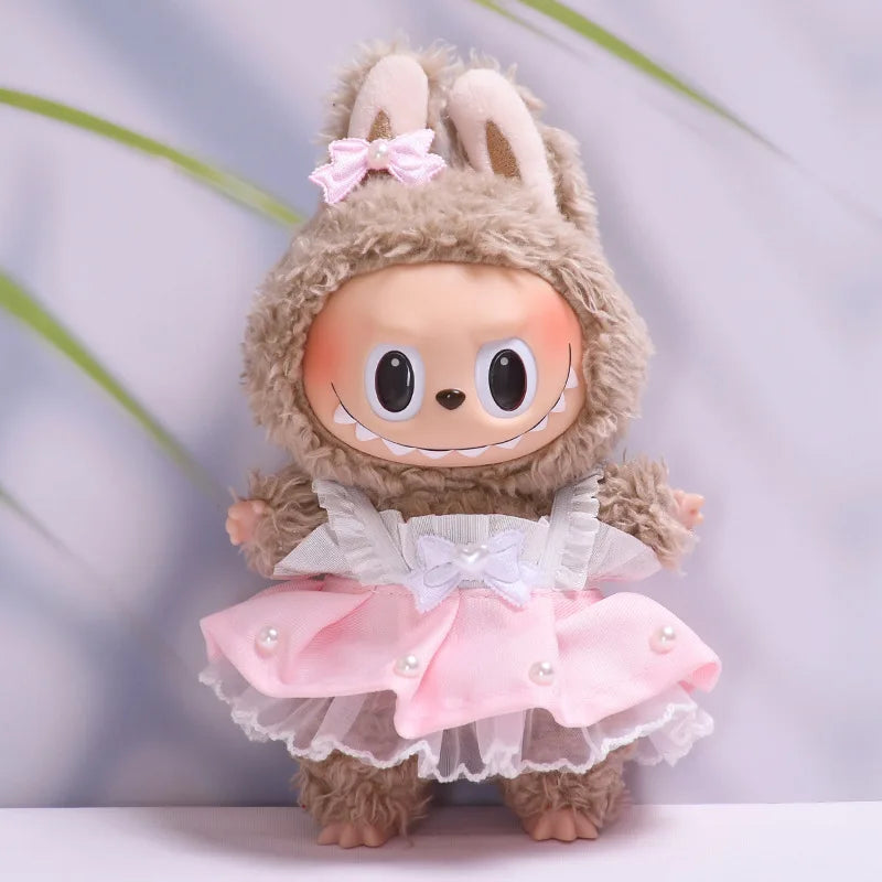 Labubu Spring Summer Dress – Fashion Clothes for 17cm Labubu Dolls