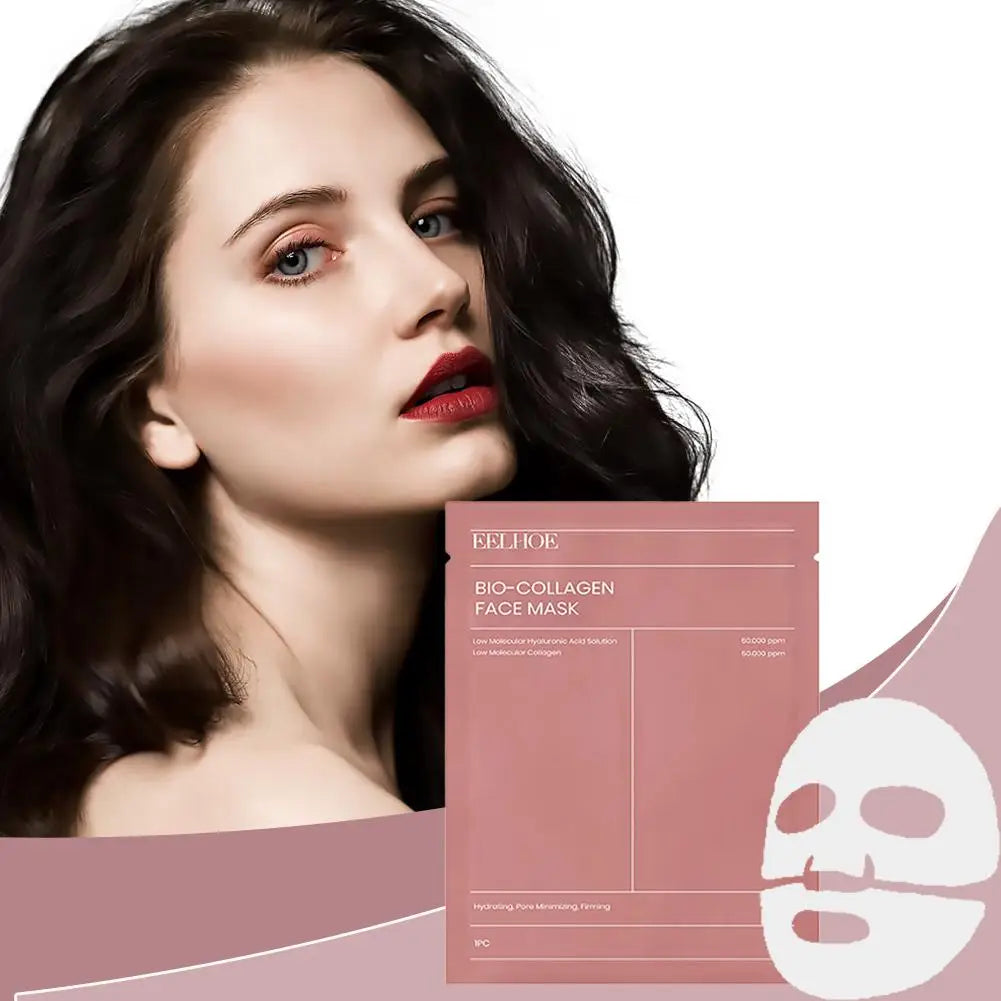 🤍 White Collagen Face Mask – Wrinkle Fade, Deep Hydration & Skin Firming