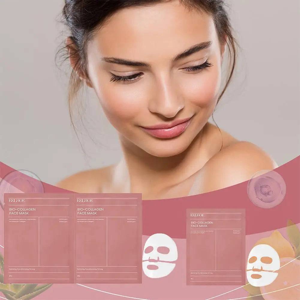 🤍 White Collagen Face Mask – Wrinkle Fade, Deep Hydration & Skin Firming