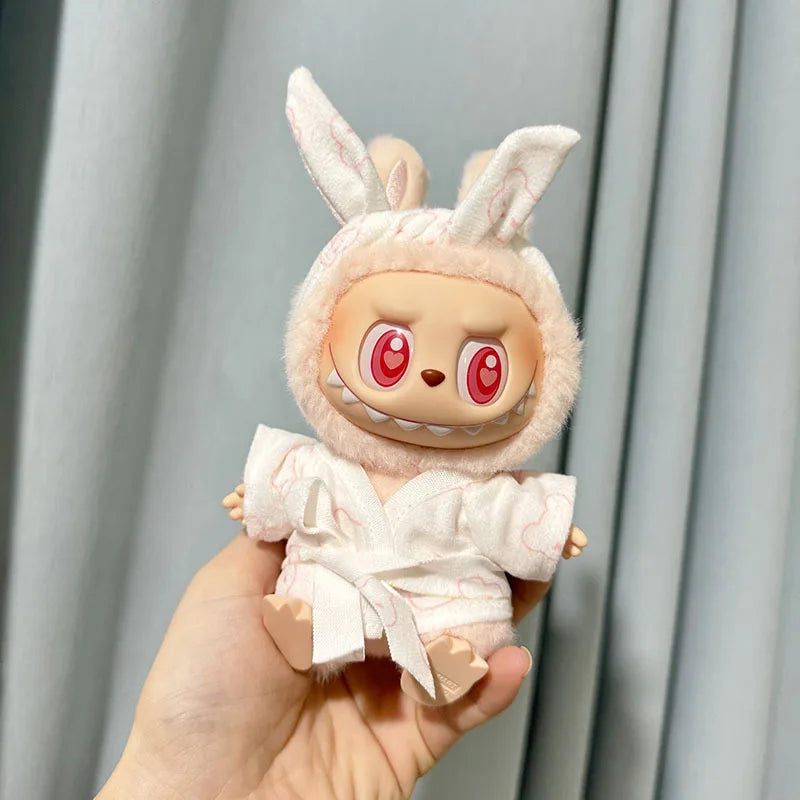 Labubu 17cm Kawaii Plush Doll Outfit – Kpop EXO Pumpkin Set Accessories