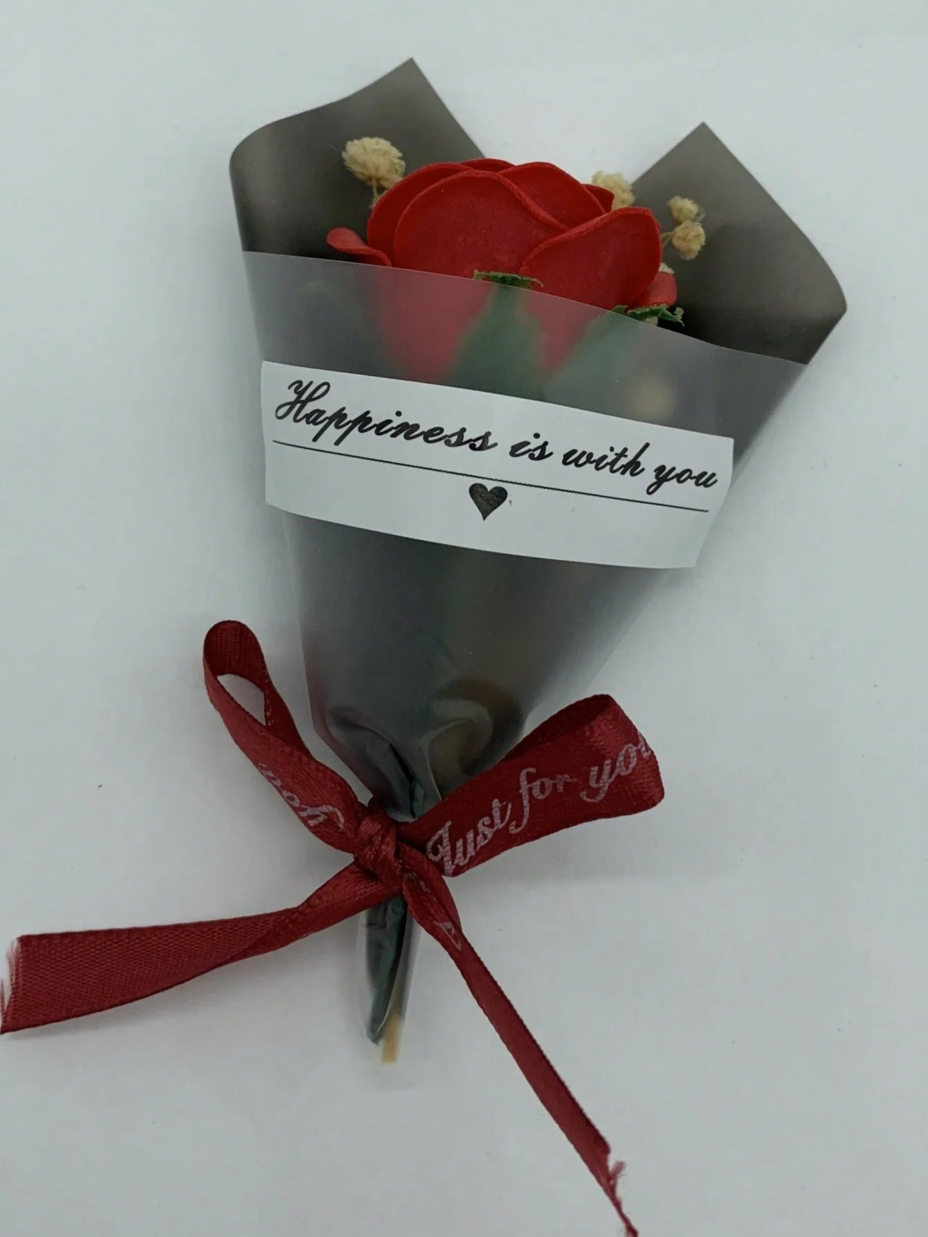 🌹 Rózsa színű plüssmackó művirág – Romantikus évfordulós, Valentin-napi és születésnapi ajándék hölgyeknek 🎁