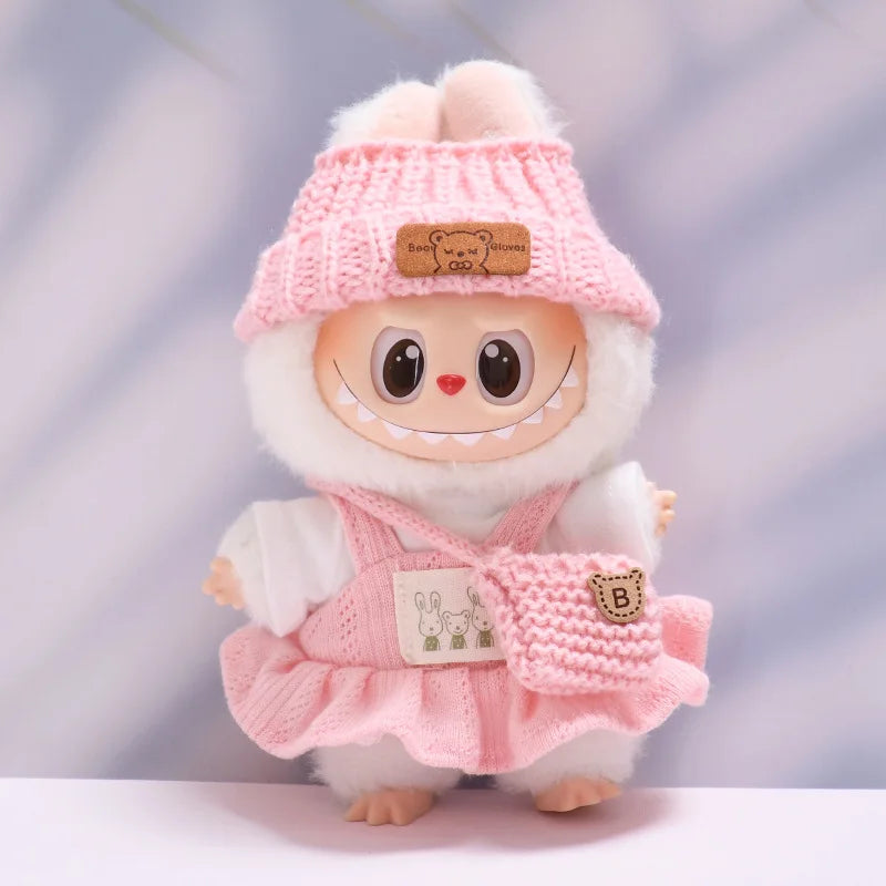 Labubu Spring Summer Dress – Fashion Clothes for 17cm Labubu Dolls