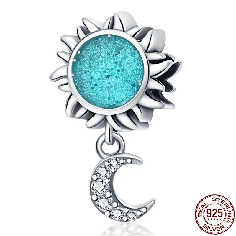 ✨ 925 Silver Ocean Charms – 🐙 Octopus, 🐢 Sea Turtle, 🐬 Dolphin & 💧 Blue Zircon | Pandora-Style Bracelet Compatible
