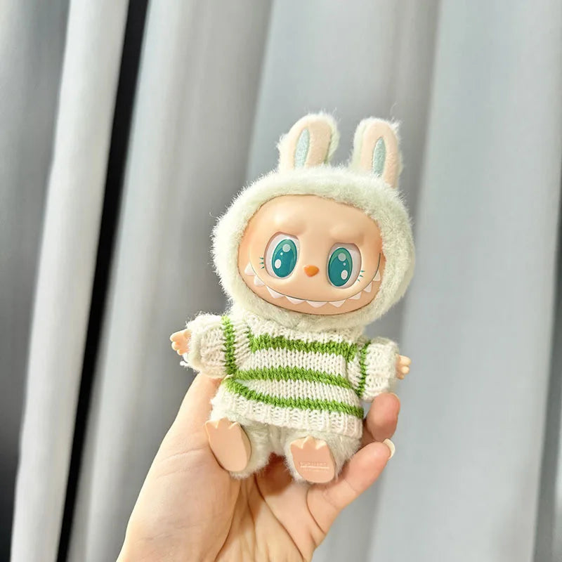 Labubu 17cm Kawaii Plush Doll Outfit – Kpop EXO Pumpkin Set Accessories