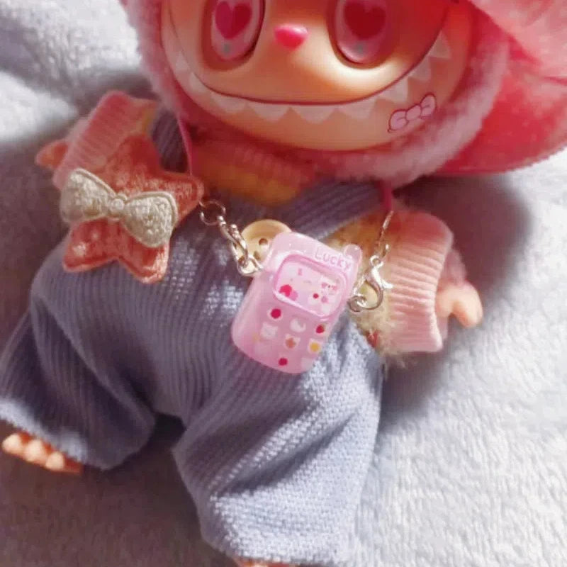 Cute Labubu Cartoon Pendant – Mini Toy Doll Phone Accessory 15–17cm
