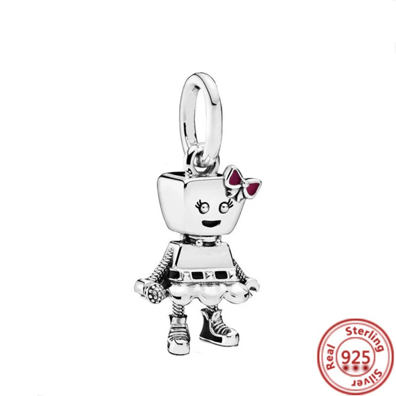 ✨ 925 Silver Winter Charms – ❄️ Snowflake, 🌸 Pansy Flower & 🦋 Blue Butterfly | Pandora-Style Bracelet Compatible