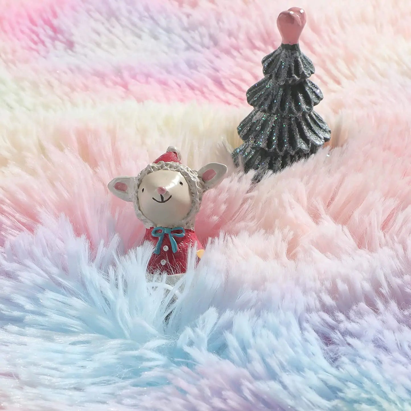 RainbowCloud Plush Rug – Ultra-Soft, Vibrant & Cozy Home Comfort