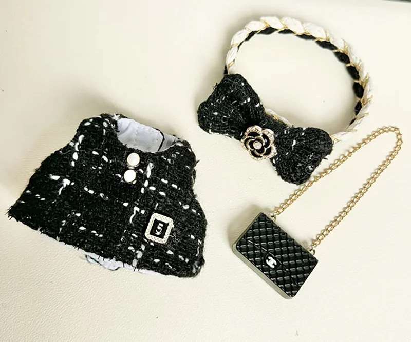 17cm Labubu Doll Clothes – Luxury Custom Outfit with Hat & Dress