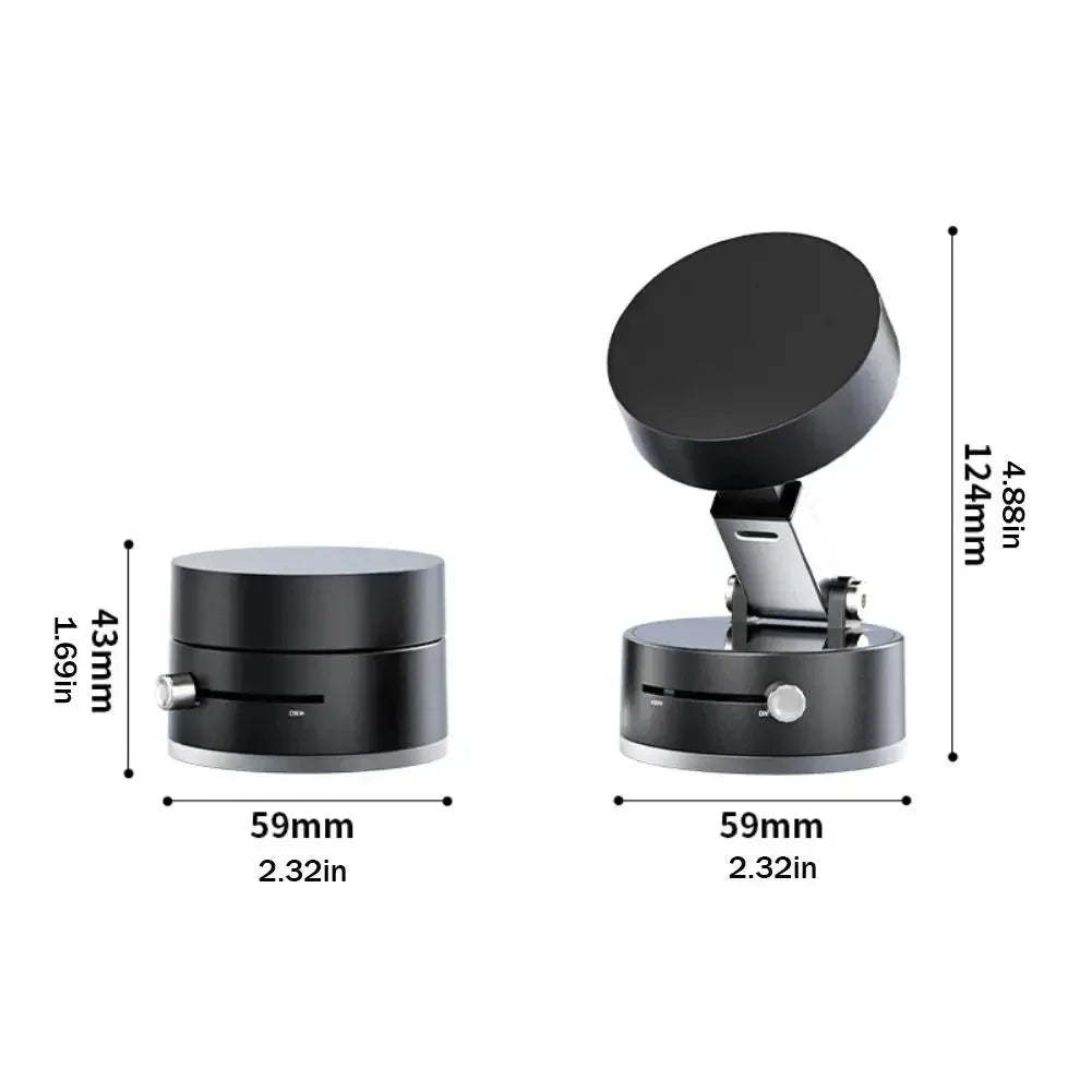 Stick & Fold Portable Vacuum Magnetic Phone Holder – Hands-Free, Ultra-Strong, Adjustable