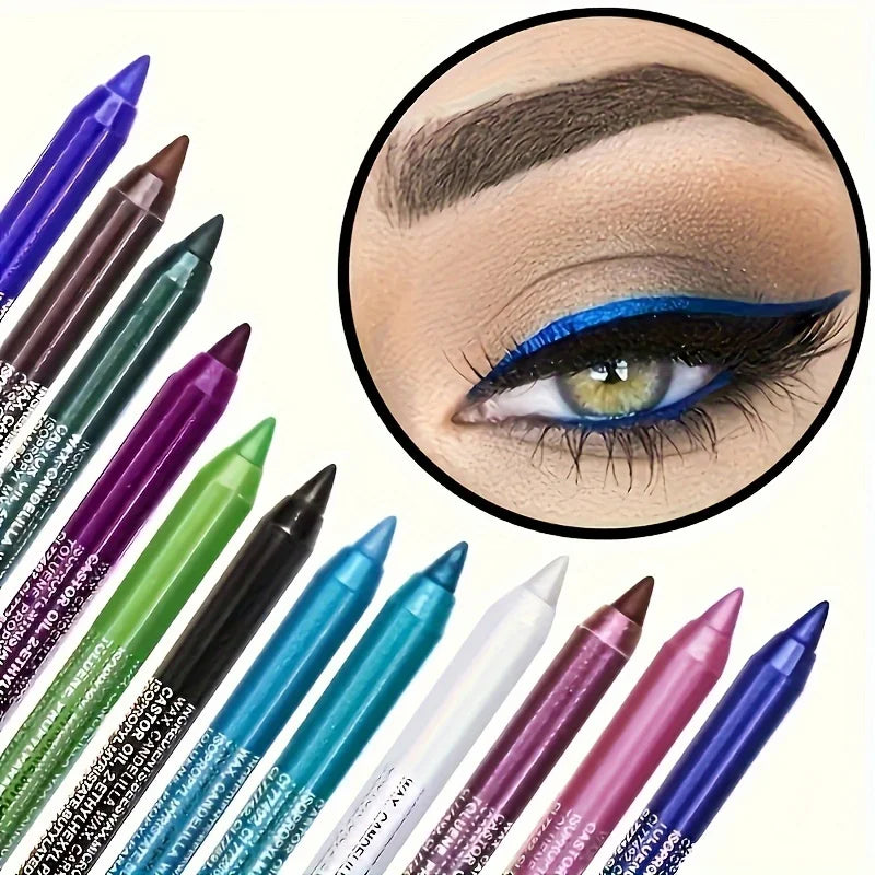 🌈 Wischfester Eyeliner mit hohem Glanz ✨ Wasserfest und kräftige Farben, die den ganzen Tag halten!