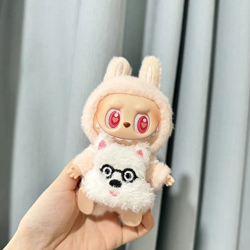 Labubu 17cm Kawaii Plush Doll Outfit – Kpop EXO Pumpkin Set Accessories